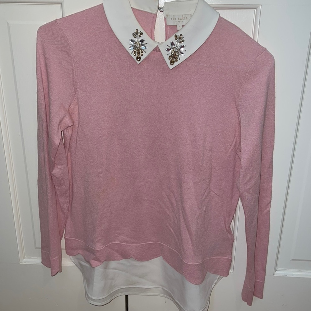 Ted Baker pink blouse size M or 1